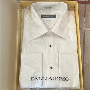 TALLIA Uomo Classic White Dress Shirt